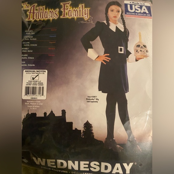 Rubie's Other - Wednesday halloween custom. Size 8-10. Fits a 5-7years old girl.